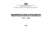 Documentos Para La Historia Del Ministerio Público 1831 - 1900