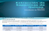 Extracción de Saponinas de Quinoa