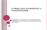 Climas,Sus Elementos y Clasificación