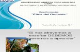 Conferencia Etica Del Docente - Pedro Emilio Ventura