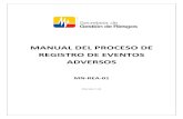 Manual Del Proceso de Registro de Eventos Adversos