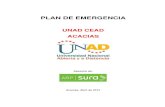 Plan Emergencias Unad Acacias 2012