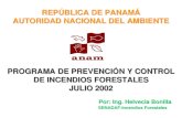 Programa de Prevención y Control de Incendios Forestales - Julio 2002