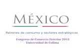 Patrones de consumo y sectores estratégicos Patrones de consumo y sectores estratégicos Congreso de Comercio Exterior 2015 Universidad de Colima.