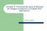 Unidad V: Proveyendo para el Manejo de Imagen Corporal y Cuidado Pre- Operatorio ENFE 3022.