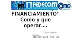 "INVERSIÓN y FINANCIAMIENTO“ Como y que operar…. Cr. Argos Rodríguez Machado. FEDECOM - CAME - IDEC - CES.