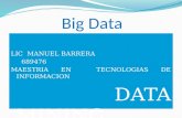 Big Data LIC MANUEL BARRERA 689476 MAESTRIA EN TECNOLOGIAS DE INFORMACION DATA MINING.