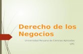 Derecho de los Negocios Universidad Peruana de Ciencias Aplicadas UPC.