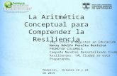 La Aritmética Conceptual para Comprender la Resiliencia Ing. Civil & Magister en Educación Henry Adolfo Peralta Buriticá PROMOTOR COLOMBIA Campaña Mundial.