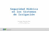 Seguridad Hídrica en los Sistemas de Irrigación Enrique Moncada Mau Mendoza, Argentina 11-13 de Noviembre 2015 1.