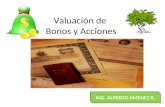 Valuación de Bonos y Acciones ING. ALFREDO JIMENEZ R.