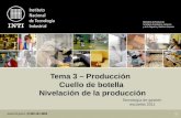 Tema 3 – Producción Cuello de botella Nivelación de la producción Tecnología de gestión escuelas 2011.
