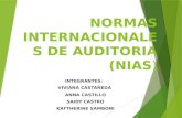 NORMAS INTERNACIONALES DE AUDITORIA (NIAS) INTEGRANTES: VIVIANA CASTAÑEDA ANNA CASTILLO SAIDY CASTRO KATTHERINE SAMBONI.