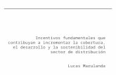 Página 1 Incentivos fundamentales que contribuyan a incrementar la cobertura, el desarrollo y la sostenibilidad del sector de distribución Lucas Marulanda.