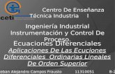 Centro De Enseñanza Técnica Industrial Ecuaciones Diferenciales Aplicaciones De Las Ecuciones Diferenciales Ordinarias Lineales De Orden Superior Ingeniería.
