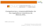 XVIII Reunión Plenaria de REGULATEL Cartagena, Colombia, 4 -5 de noviembre 2015 Competencias y responsabilidades de los reguladores miembros de REGULATEL.
