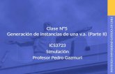 Clase N°5 Generación de instancias de una v.a. (Parte II) ICS3723 Simulación Profesor Pedro Gazmuri.