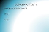 CONCEPTOS DE TI Santiago Valbuena Bernal 10-3 ITGS.