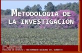 M ETODOLOGIA DE LA INVESTIGACION TEMA: INTRODUCCION Dr. MARCELO BRÉARD FACULTAD DE DERECHO / UNIVERSIDAD NACIONAL DEL NORDESTE.