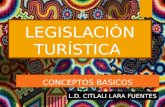 LEGISLACIÓN TURÍSTICA L.D. CITLALI LARA FUENTES CONCEPTOS BASICOS.