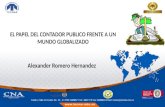 EL PAPEL DEL CONTADOR PUBLICO FRENTE A UN MUNDO GLOBALIZADO Alexander Romero Hernandez.