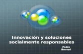 Innovación y soluciones socialmente responsables Pedro Brunori.