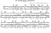A Fuego Lento - Horacio Salgán. Partitura para piano.