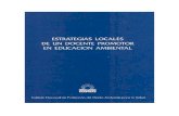 ESTRATEGIAS LOCALES DE UN DOCENTE PROMOTOR EN EDUCACION AMBIENTAL