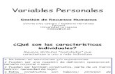 Variables Personales