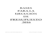 Borrador Presupuestos 2016 Ayuntamiento Leganés - Bases de Ejecucion 2016