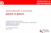 Aprendiendo Exportar Paso Paso EN PERU