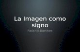 Roland Barthes: La imagen como signo.