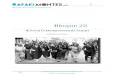 Bloque 20 Historia Contemporanea de Espana