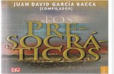 Los Presocráticos; Juan David García Bacca (selección)
