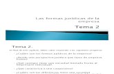 Tema 2 Las Formas Jurídicas de La Empresa