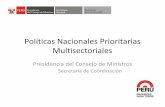 Politicas Nacionales Prioritarias Multisectoriales