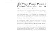 Tips Para Adelgazar y Perder Peso Rápidamente (40 Tips Para Bajar de Peso Rápido).pdf