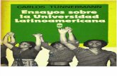 Tünnerman Bernheim, Carlos -Ensayo Sobre La Universidad Latinoamericana