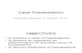 Case Presentation Hypokalemia