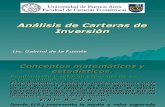 Analisis de Carteras de Inversion