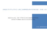 Manual de Procedimientos Anatomia Bucodental