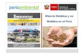 Mineria Metálica y No Metálica en El Peru