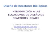 Introducción a las Ecuación de Diseño de Reactores Ideales