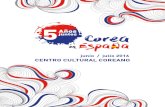 Programa Eventos 5ºAniversario “Corea en España”
