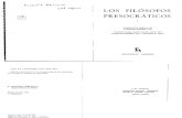 EGGERS, Conrado Et Al. [Comp.] (1978) - Los Filósofos Presocráticos, I (Gredos, Madrid, 1978-1994)