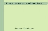 Bedoya Martinez Jaime, Las Trece Colonias, Historia Inicial de Los Estados Unidos