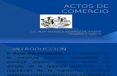 ACTOS de COMERCIO y Sujetos de Derecho Mercantil