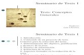 Conceptos Generales Proyecto de Tesis y Tesis