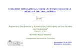 Aspectos Geofísicos y Amenazas Naturales en Los Andes