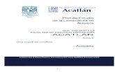 Plan de Estudios 2014 Actuaría UNAM FES ACATLÁN